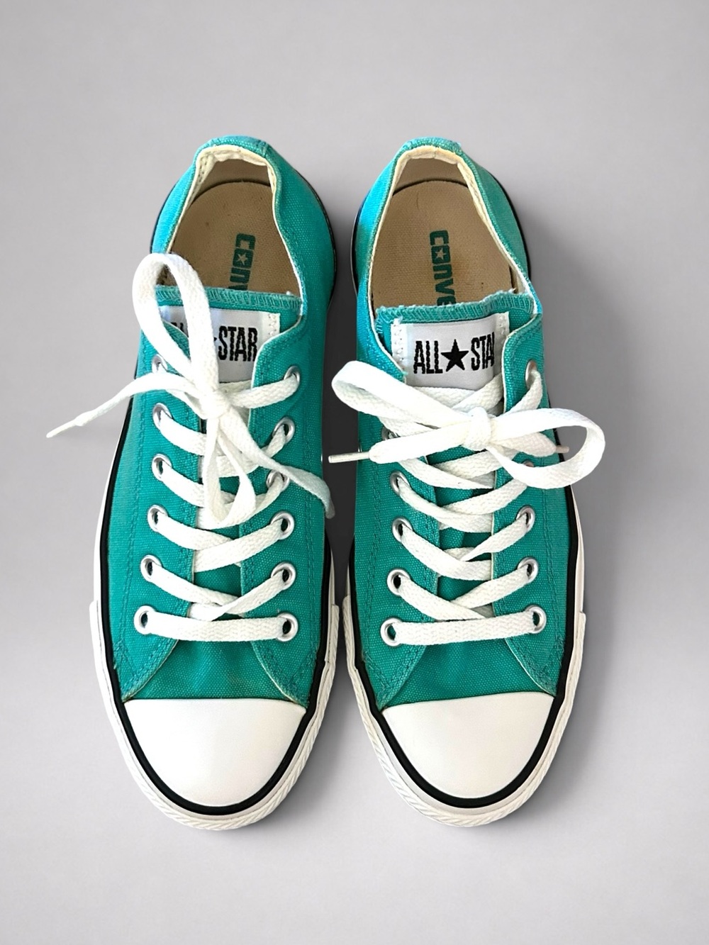 Converse Chuck Taylor All Star Low Waterfall Teal Sneakers Women’s 8 - Picture 4 of 11